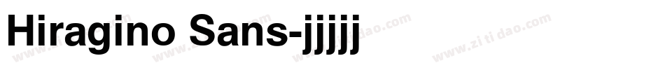Hiragino Sans字体转换